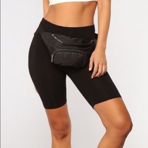 Black biker shorts